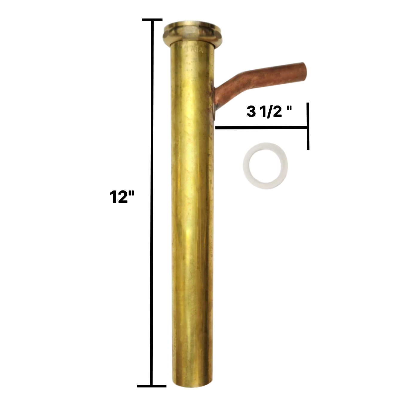 Dishwasher Branch Tailpiece 1-1/2" x 12" - Image 2