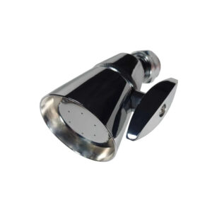 3" Long Adjustable Chrome Shower Head w/ Pressure Adjustment, 1/2" NPT