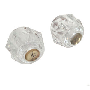 Acrylic Handles Hot & Cold to fit Delta Crystal Handles