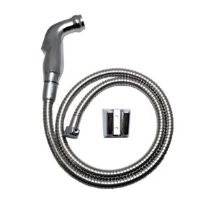Chrome Plated Bidet Spray Assembly with Wall Mount