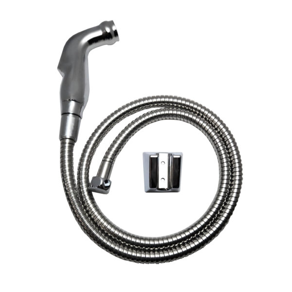 chrome-plated-bidet-spray-assembly-with-wall-mount