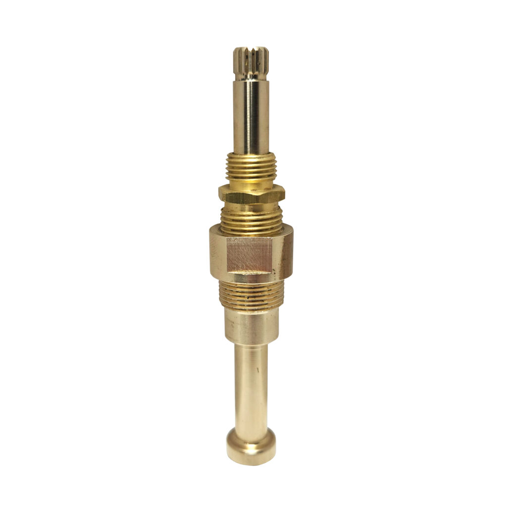 Cold Polished Brass Compression Stem to Fit Central Bath Units (Short)