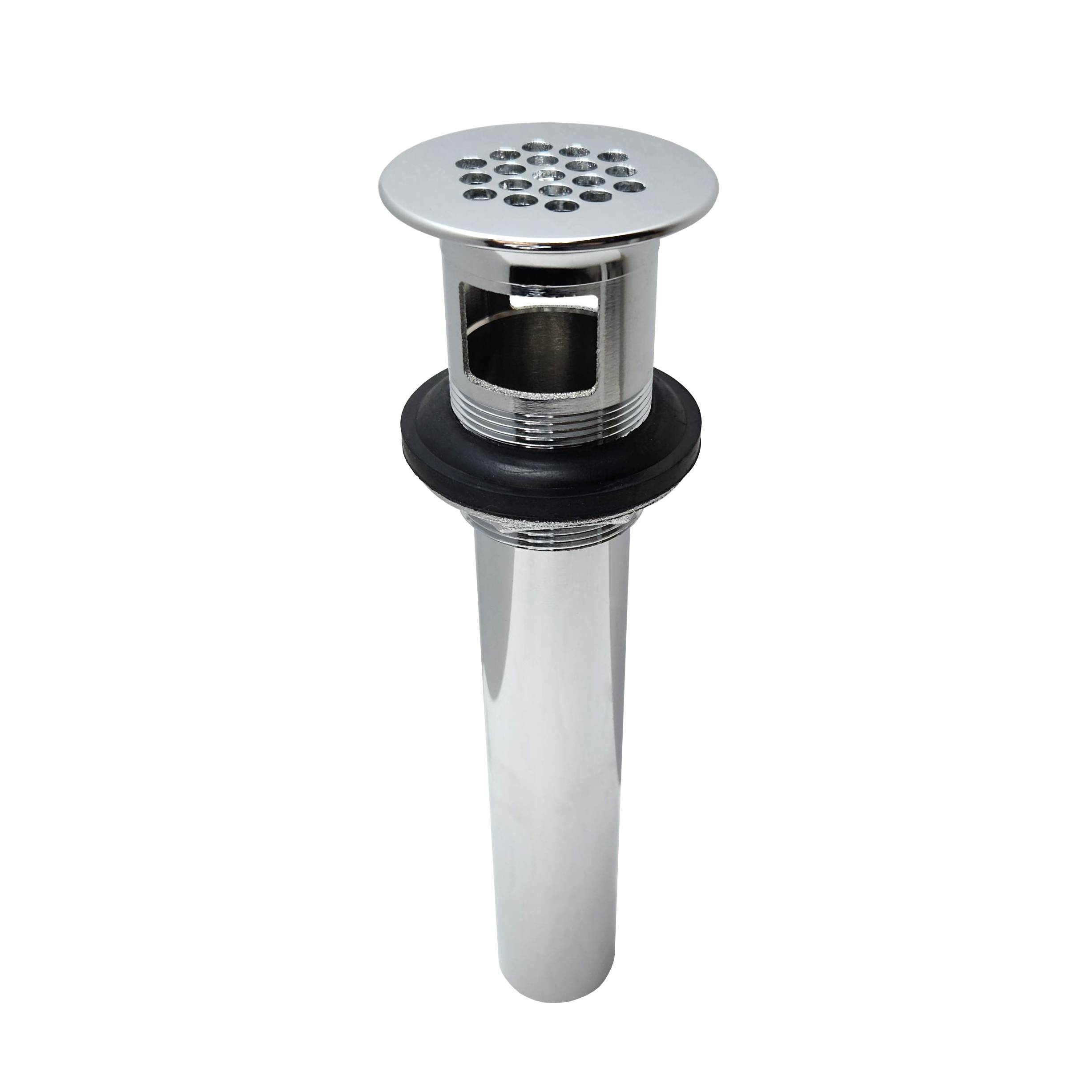 Chrome Plated Brass 19-Hole Grid Drain Tailpiece