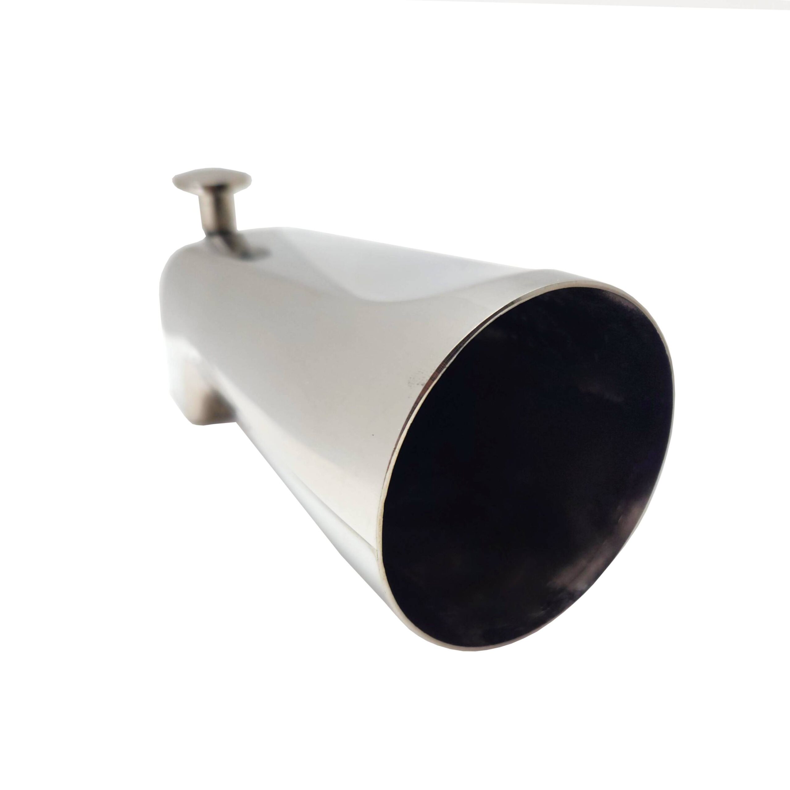 Satin Nickel 1/2" Front Connection Tub Spout w/ Pull Up Diverter - Image 2