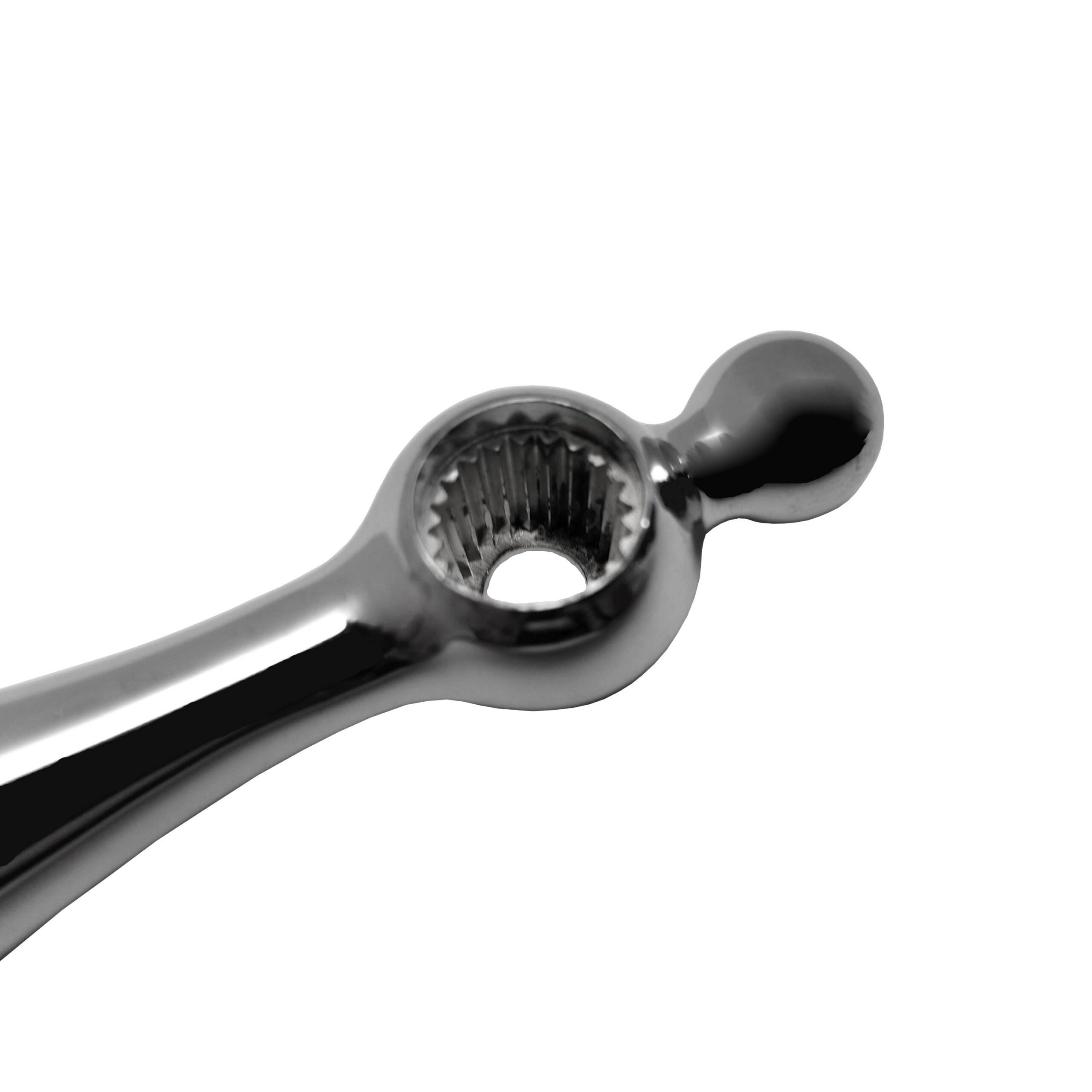 Chrome Lever Handles Hot & Cold Fit American Standard Beavertail Faucets - Image 2