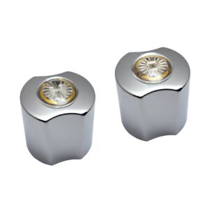 Small Chrome Hot & Cold Handles Fit American Standard Lavatory Handles 044292