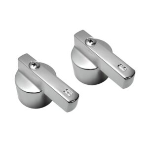 Chrome Canopy Lever Handles Hot & Cold Fit American Standard Aqua Seal