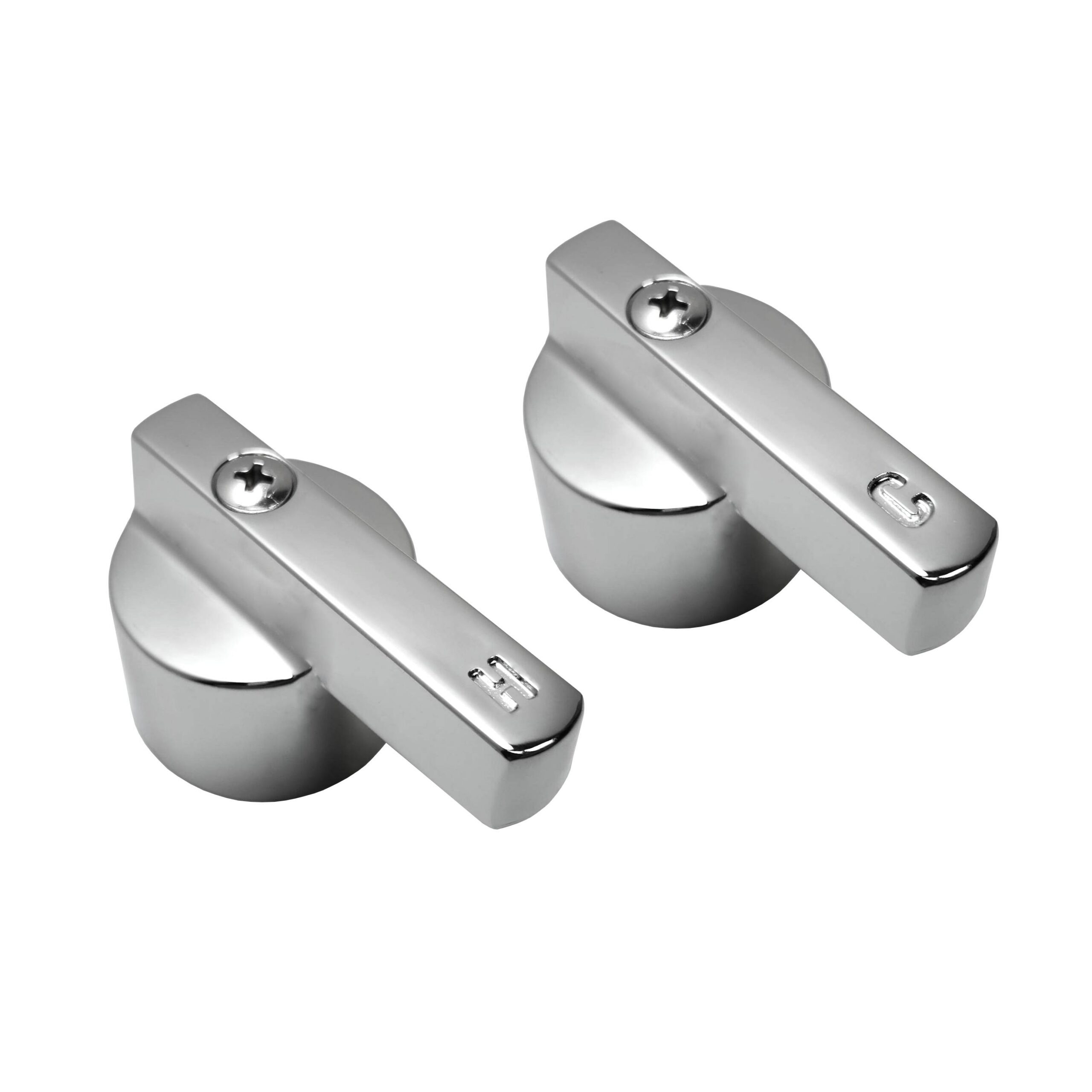 Chrome Canopy Lever Handles Hot & Cold Fit American Standard Aqua Seal