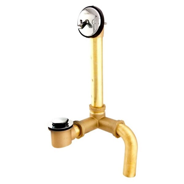 gerber-classics-pop-up-side-outlet-20-gauge-drain-for-standard-tub-with-brass-nuts