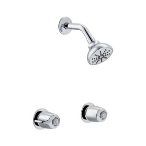 Gerber Classics Two Handle Sliding Sleeve Threaded Escutcheon Shower Only Fitting with IPS/Sweat Connections