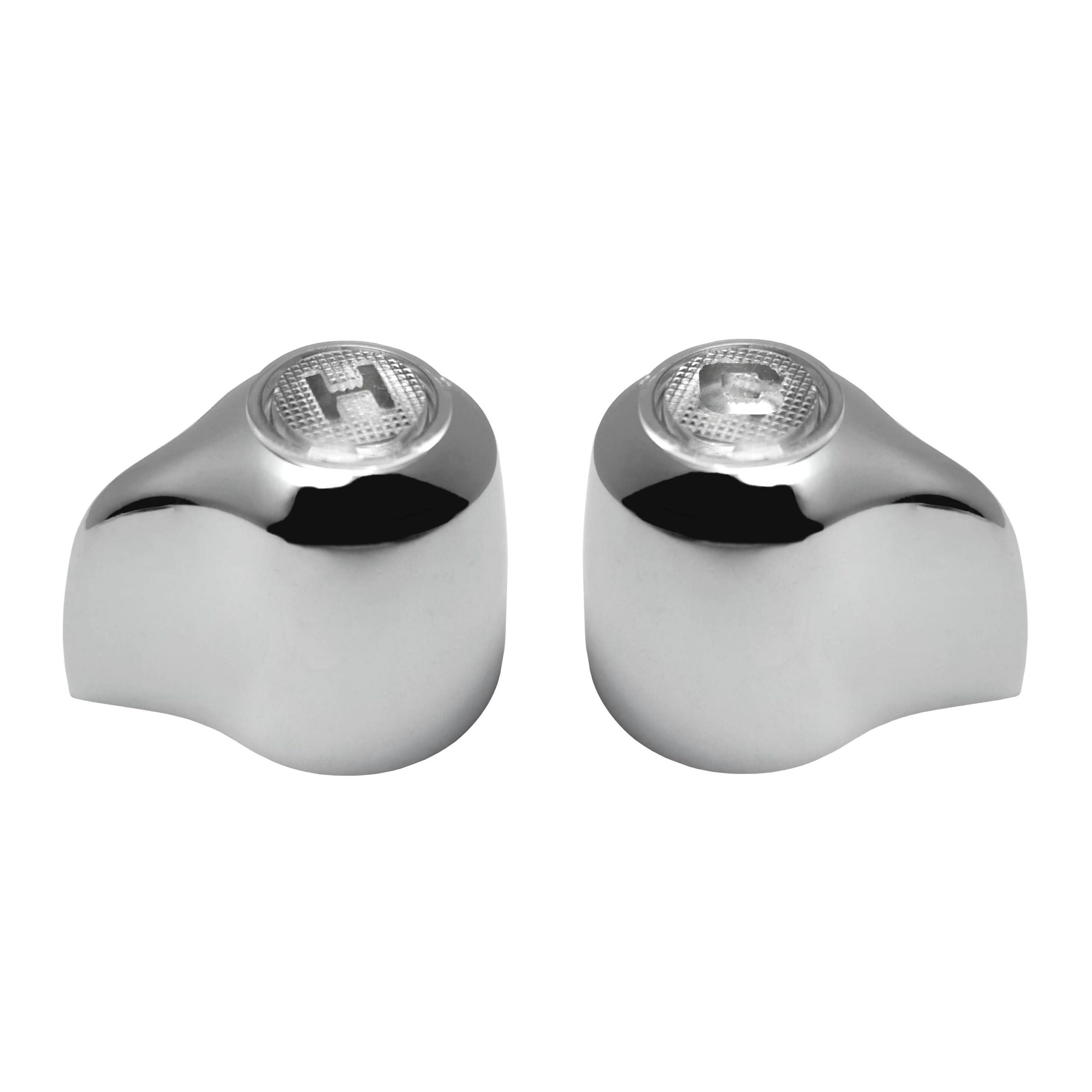 Chrome Hot & Cold Handles Fits Gerber Sink Faucets