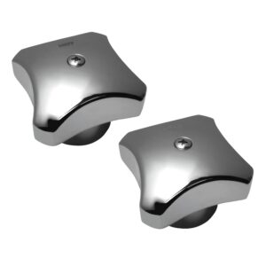 Chrome Hot & Cold Handles Fits Kohler Triton Shower Faucets, Large