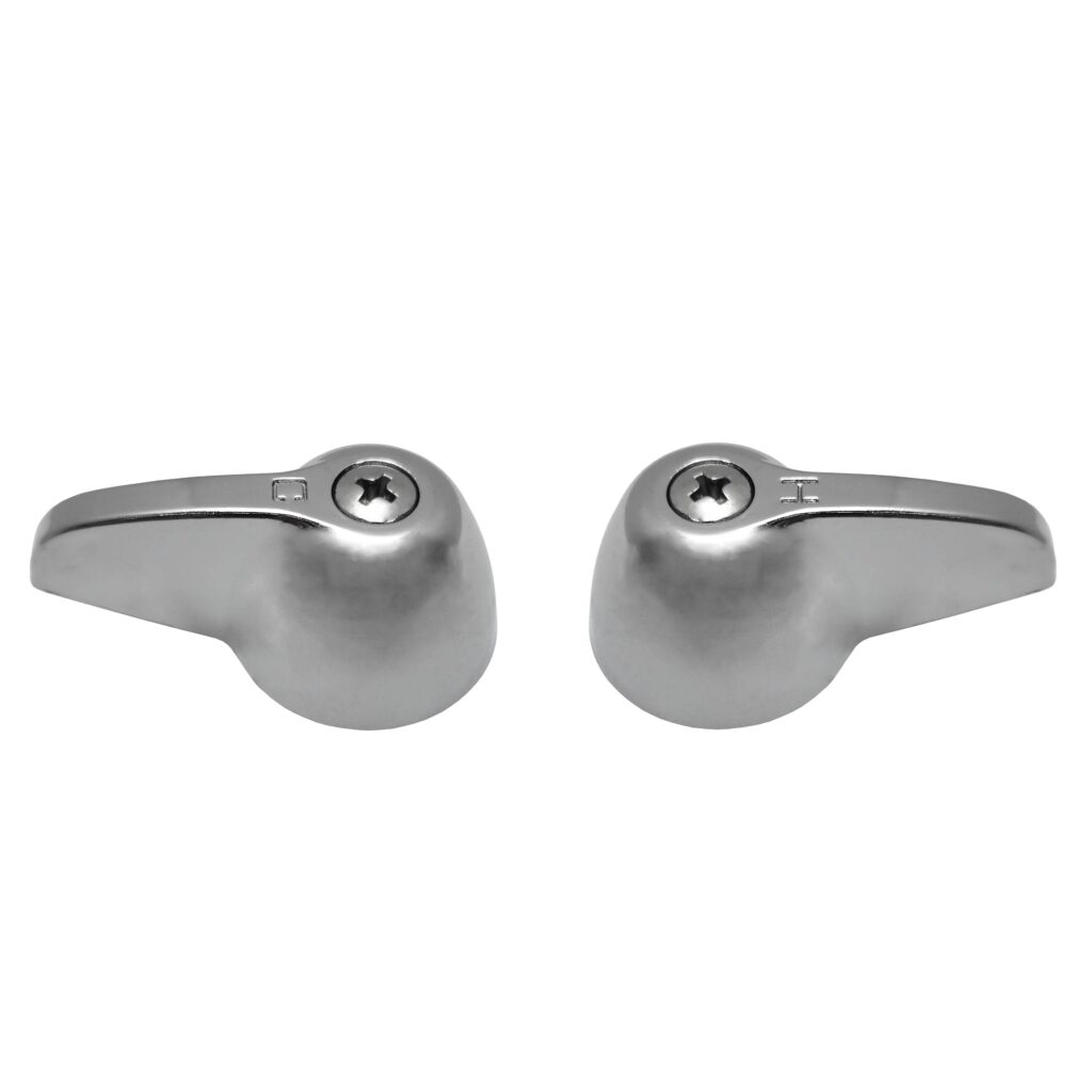 Chrome Hot & Cold Lever Handles Fits Pfister Faucets (Small)