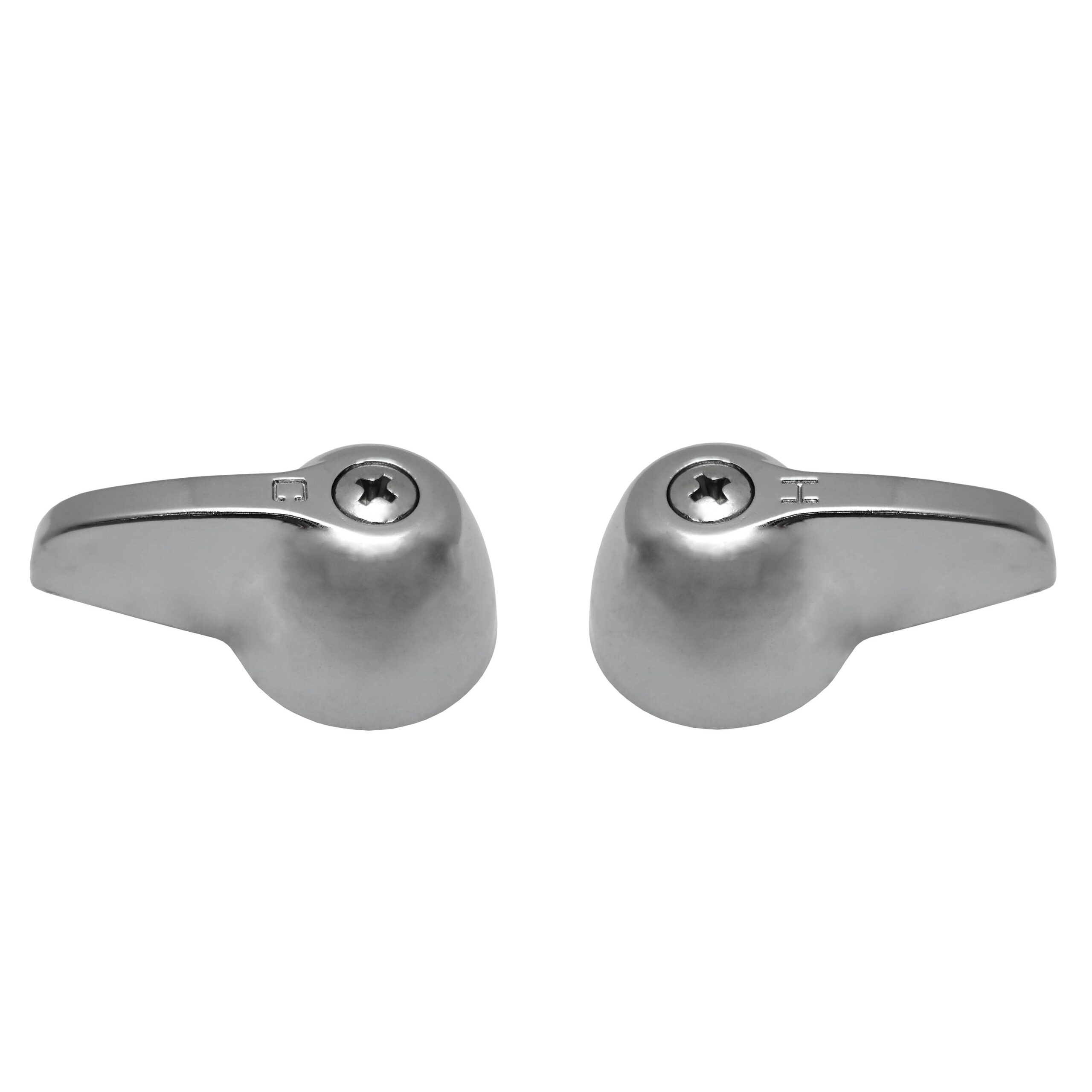 Chrome Hot & Cold Lever Handles Fits Pfister Faucets (Small)